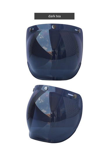 Teltree Yüksek Kaliteli Motosiklet Balonlu Vizör: Güneş, Böcek Ve Enkazdan Koruma, Kolay Temizlik, 3 Tırnaklı Kasklar İçin Uygun