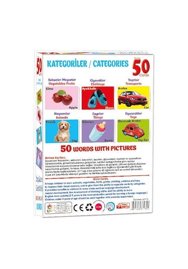 Resimlerle İlk 50  Kelime