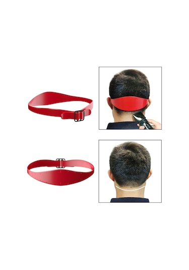 Sones Go042 Ayarlanabilir Saç Kesimi Düzeltici Cetvel Boyun Saç Düzeltici Kayış Tıraş Şekillendirme Şablonu Mavi