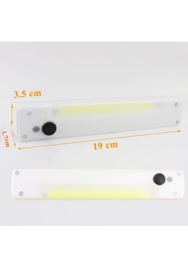 Ç:ok Amaçlı Taşınabilir Led Işık - Mıknatıslı Çalışma Lambası 19cm Beyaz