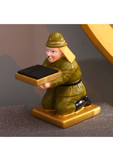 Homyl Japon Heykeli Saat Tutucu Depolama Çok Amaçlı Yeşil