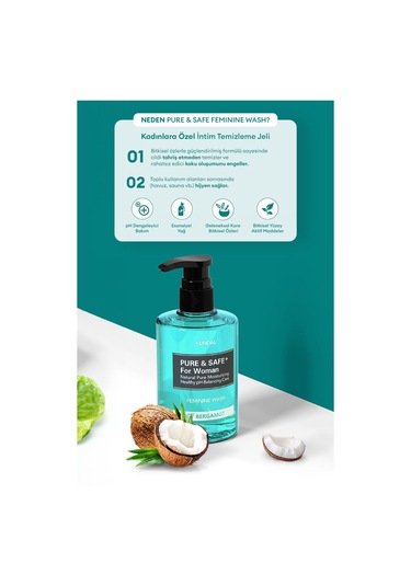 Kadınlara Özel İntim Temizleme Jeli Kundal Feminine Cleanser 300ml Pitonchid