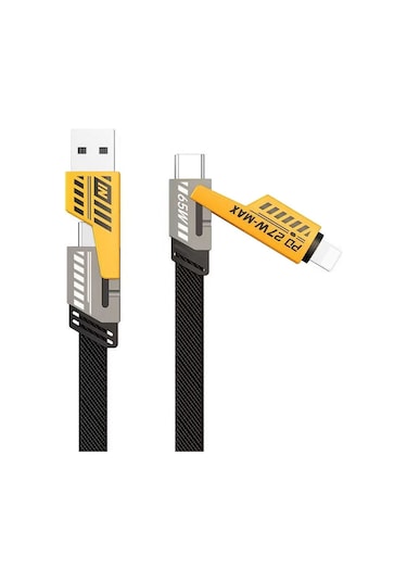 Snapbuy 4'ü 1 Arada Dönüştürücülü Hızlı Şarj Kablosu 1 Metre 1 Metre