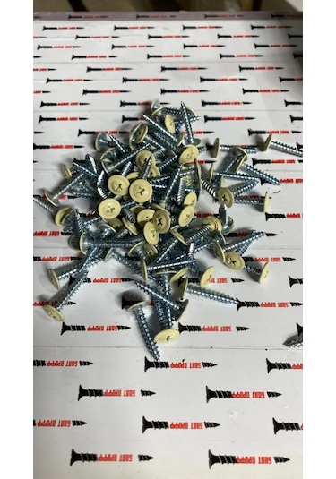 Bolt Proff Basma Rondelalı Vidalar 4,2x25 Ral 1014 Sivri 100 Adet 254413942 Diğer