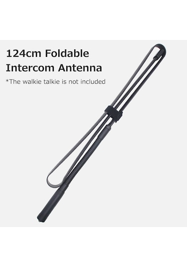 Geeksen Kask Telsizi At-124 İnterkom Anteni 124cm Katlanır Anten Sma-dişi Arayüzü Yüksek Kazanç Geniş Uygulama Aralığı