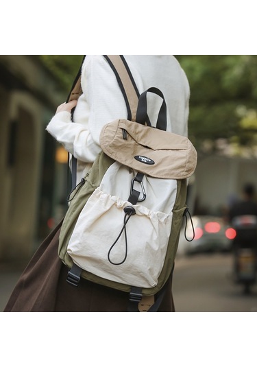 Lyon Açık Dağcılık Sırt Çantası Hafif Seyahat Sporları Günlük Sırt Çantası - Haki Haki