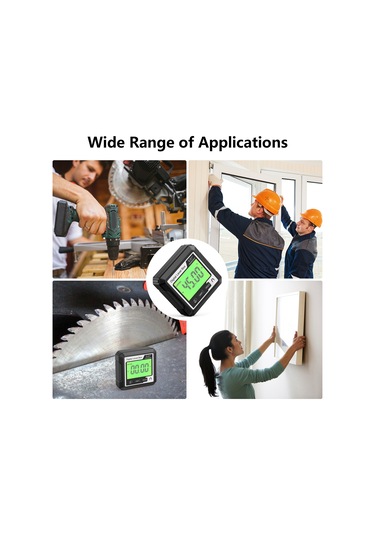 Vkemall Dijital İklinometre: Lcd Arka Işık, Manyetik Taban, Açı-eğim Dönüşümü, Veri Kilidi, 4x90 Ölçüm