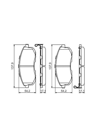 Suzuki Sx4 1.6 2007-2015 Bosch Ön Balata Netpar21561