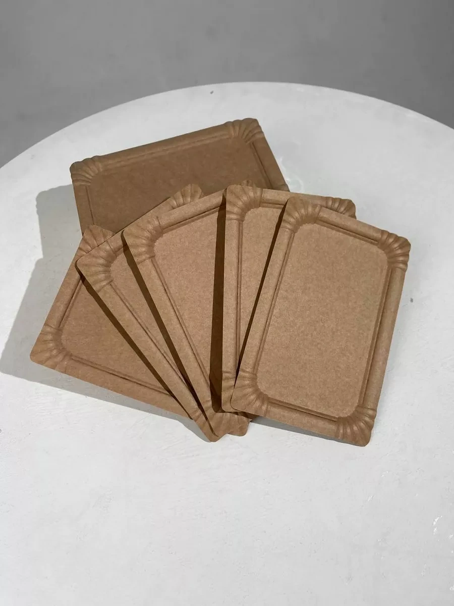 Euecopack Düzim Tek Kullanımlık Tabaklar 20x13 Cm 100 Adet 224644758 100 adet