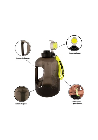 Kingsize Water Tank 2200 Ml Siyah