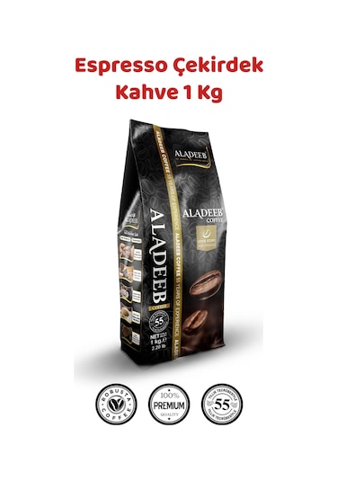 Aladeeb Espresso Kahve Çekirdeği Robusta Karışımı 1 KG