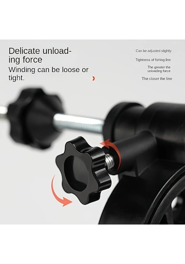 Xuweiwei Çift Ayaklı Tel Bükücü Hız Oranı Standart Sürüm Chılent 3ü 1 Arada Balık Oltası Makarası Spincast Spinning Makaraları İçin 3x Hızlı Sarma Dayanıklı Siyah Tasarım