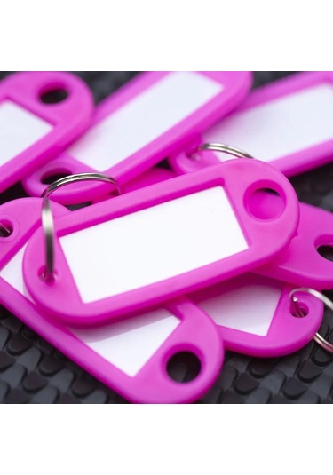 Singree 50 Parçalık Renkli Anahtar Etiketi Seti - Pratik Ve Dayanıklı Organizasyon Çözümü 50 Adet