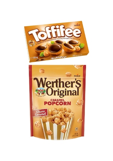 Storck Werthers Orıgınal Caramel Popcorn 140 G + Toffifee Karamelli Çikolata 125 G