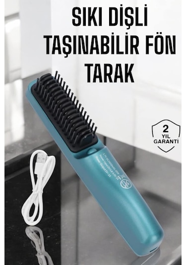 Pratik Kullanımlı İyonik Şarjlı Fön Tarak