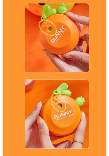 Tavşan Mekanik Zamanlayıcı Timer Çocuklar İçin Çalar Saat Thr375