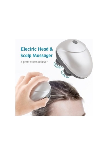 Tysm Novahub Akıllı Baş Saç Derisi Masaj Aleti, Beyaz+gri, 108x90x80mm, Harika Stres Giderici Çok Renkli