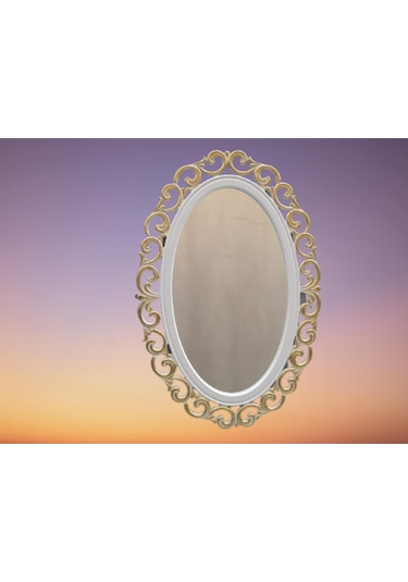 Ayna-Dresuar Motifli Model Parlak Gold Renk Kayın Torna Kutu Içi(486072426) Altın