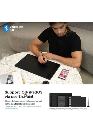 Huıon Inspiroy Giano G930L 13.6" Kablosuz Grafik Çizim Tableti