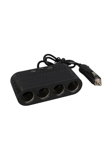Araç İçi Güç Dağıtıcı 4 Çakmaklık 2 Usb 1 Type C Şarj Ünitesi