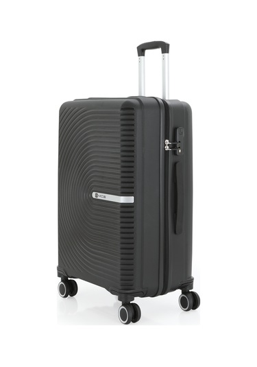 Mçs Polipropilen 3lü Valiz Seti Orta & Kabin & Makyaj V374 S24sy1000080-set 00001 Siyah