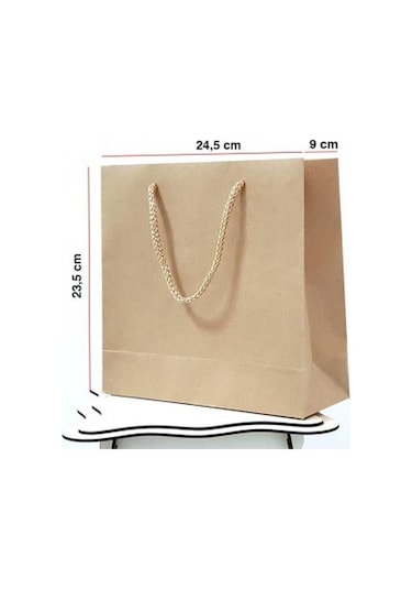 Kraft Karton Çanta 25 ADET 23,5*24,4*9 cm