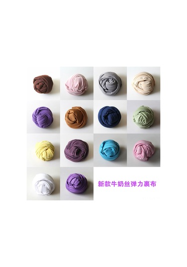 Yaozixa Çocuk Fotoğrafçılığı İçin Pamuklu Elastik Sarıma Kumaşı - 40x160cm, Pembe Rengi Pembe