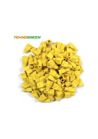 Teknogreen Tkj-45Py Sarı Rj45 Kılıfı 100 Lü Pak