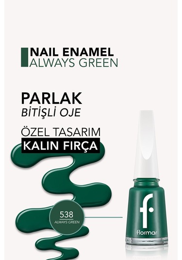 Flormar Nail Enamel Parlak Bitişli Oje 538