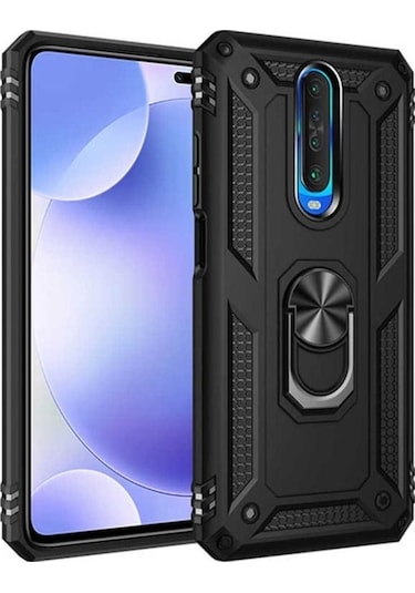 Xiaomi Redmi K30 Kılıf Zore Vega Kapak Siyah
