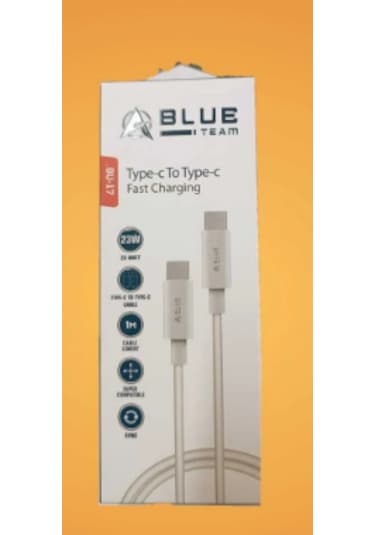 Blue Team Type-c To Type-c 23w Hızlı Data Kablo Beyaz