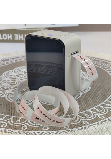 P15 Mini Etiket Kablosuz Pratik Yazıcı Gri