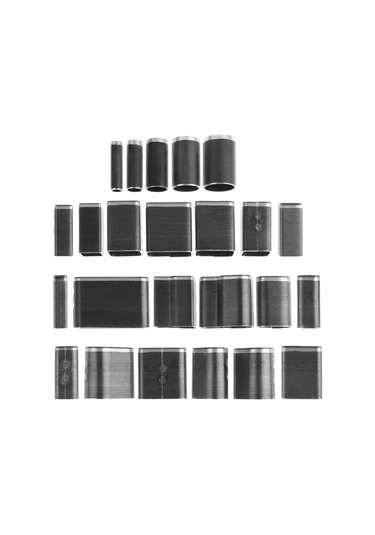 Suntek 24/39 Şekil Tarzı Içi Boş Kesici Yumruk Seti 24-delik Siyah