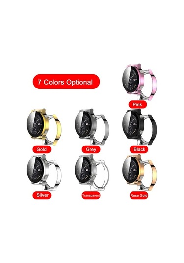 Sandwich Huawei Watch Gt 2 Pro 46mm Plated Pc Ekran Koruması - Gri + Temizleme Bezi Diğer