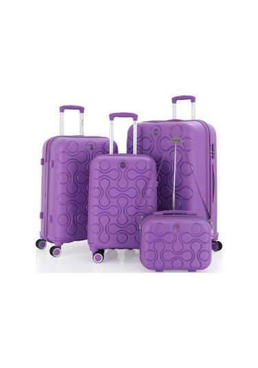 Mçs Polipropilen 4lü Valiz Seti V376 S23sy1000054-set 00014 Mor
