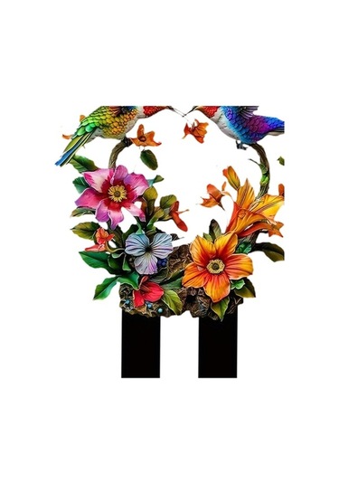 Pazly Kuşlar Homyl Hayvan Düz Dekoratif Çiçek Bahis Bahçe 2d Ga