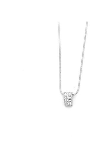 Brezza Lusso Jewelry Axcce Serie Kalpli Charm Kolye Gümüş