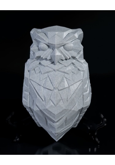 Dekoratif Baykuş Gece Lambası Beyaz