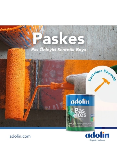 Adolin Paskes Boya Ral 7035 Açık Gri 0.75 Lt