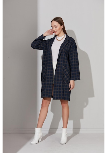 Alexander Gardi Alexander Gardı Düğmeli Astarsız Oversize Kaban B22-158209 001
