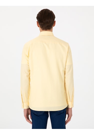 Pierre Cardin Erkek Sarı Gömlek Desenli 50306996-vr044 Sarı