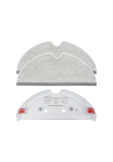 Youmex Xiaomi Stone Q7 Max+ Süpürge Robotu Erişimi: 2'li Mop Ve Tutucu Seti - Beyaz Abs Malzeme