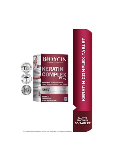 Bioxcin Keratin Complex 500 Mg 60 Tablet - Saç ve Tırnak Vitamini