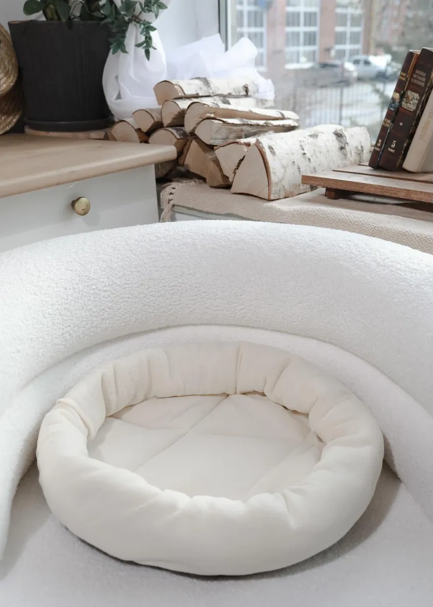 Mercity Kediler İçin Yumuşak Yuvarlak Yatak 45x45 Cm 255600863