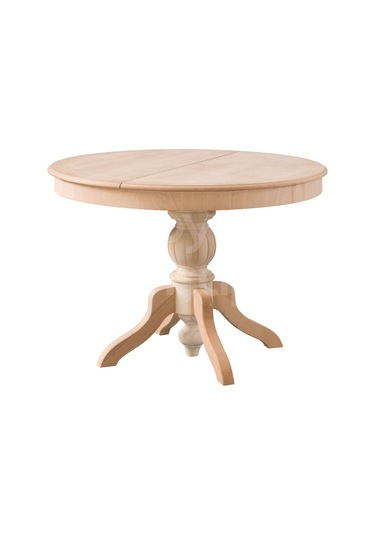 Roys Ahşap 100 Cm Açık Ceviz Yuvarlak Açılır Baba Ayak Masa