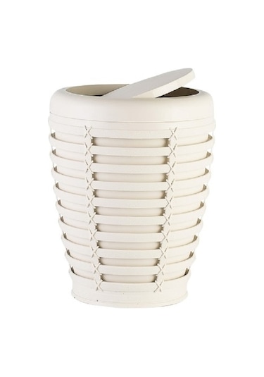 Primanova Palm Çöp Kovası Bej. Krem