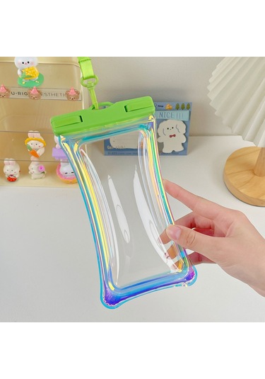 Skycity Yeşil Sarı Tpu Su Geçirmez Telefon Çantası - Yüzme, Dalış, Akşam Yürüyüşü İçin Dayanıklı Ve Şeffaf Koruma Kılıfı Sarı - Yeşil