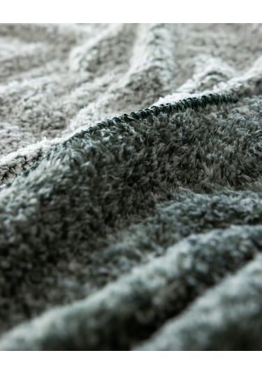 Nord Çift Kişilik Sherpa Battaniye - Haki Çok Renkli