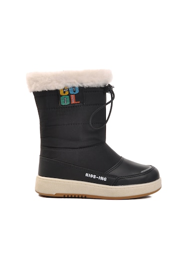 Siyah İçi Polarlı Kız Çocuk Bot Havana P Siyah