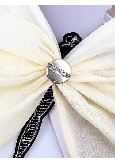 Slubov'u Kumaştan Yapılmış Dekoratif Yıldız Tanrıça Broşu 298643698 Siyah